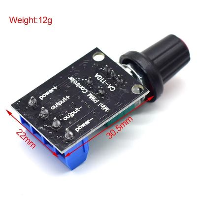 CA-110A 5V/12V 10A PWM DC Motor Speed Controller Stepless Speed Regulator LED Dimmer Power Governor Motor Driver Boards