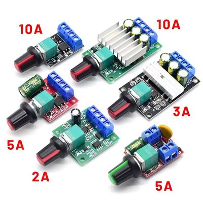 CA-110A 5V/12V 10A PWM DC Motor Speed Controller Stepless Speed Regulator LED Dimmer Power Governor Motor Driver Boards