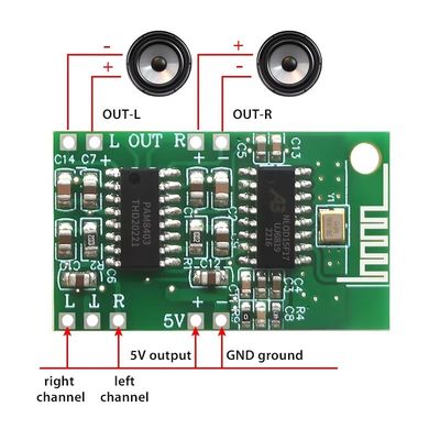 CA-8469 5V Class D PAM8403 Bluetooth Audio Power Amplifier Module Board Digital Component