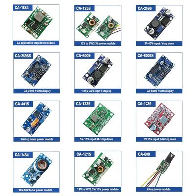 CA-1235 Adjustable 3A DC-DC Converter Board Mount 5V-15V Step-Down Power Supply Module