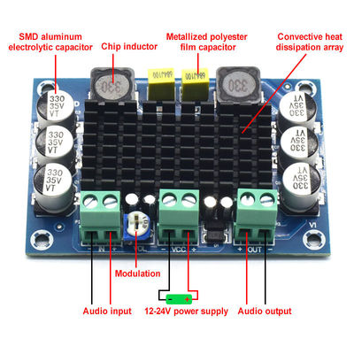 CA-3116D Original 100W Mono Audio Amplifier Board with TPA3116D2 Chip and 12-24V Input