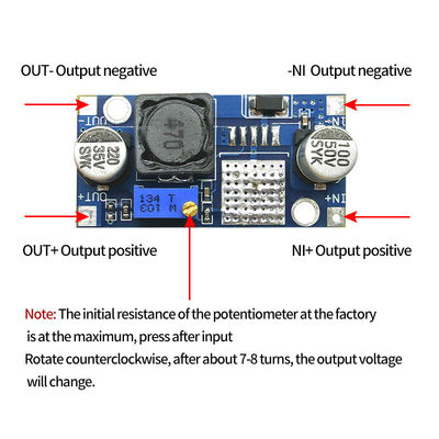 3.2-40V Input 1.5-35V Output Adjustable DC to DC Step Down Power Supply Module LM2596