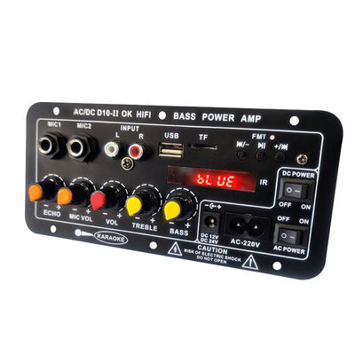Amplifier Board Audio Module 40W Bluetooth 5.0 Dual Microphone Input for Subwoofer and Car Audio