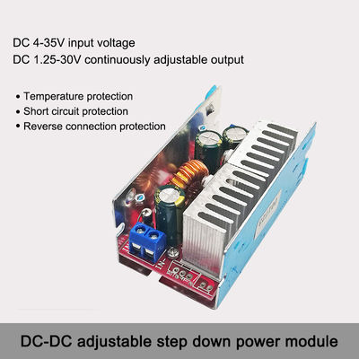 160W 8A DC DC Step down Buck Converter 4V-32V to 1.2V-30V Adjustable Power Supply Module Board Mount for Vehicles