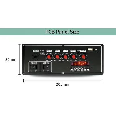 Voice Recorder Function 2x20W 7.4V Wireless Wired Microphone Trolley Speaker Sound Bt Decoder Amplifier Board