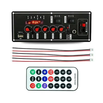 Wireless Wired Microphone Trolley Speaker with FM Radio and Bt Decoder Amplifier Board
