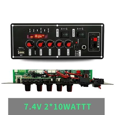 Wireless Wired Microphone Trolley Speaker with FM Radio and Bt Decoder Amplifier Board
