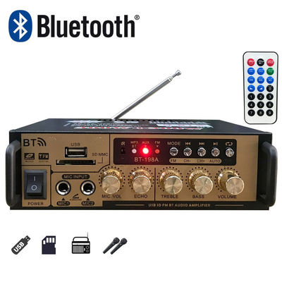 Home Audio Amplifier Mini 12V Lossless U Disk Radio with 2 Channels 2.0 and BT Board