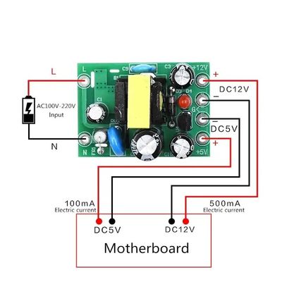 Standard Mounting Type AC-DC 110-220V Switching Power Supply Module with 6W Output Power