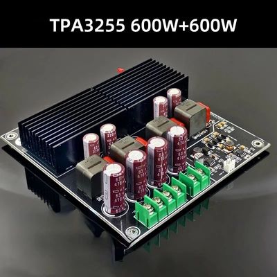 SAMP-200 HIFI Dual Core TPA3255 2 Channel 600W 600W Class D Digital Power Amplifier