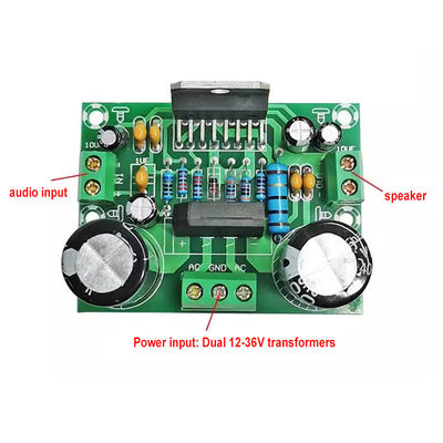 100W Mono Amplifier Board with Dual AC12-32V Power Supply for 2 Channels