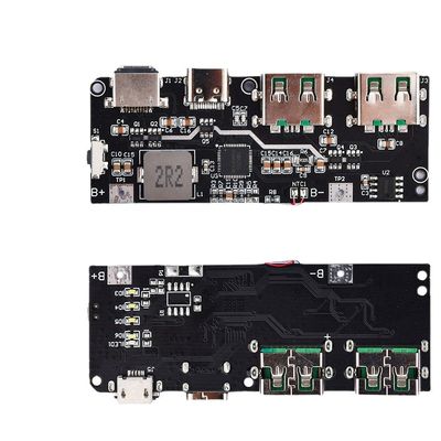 22.5W QC4.0 PD3.0 5 Port Dual USB Mobile Power Bank Circuit Board Protection Motherboard