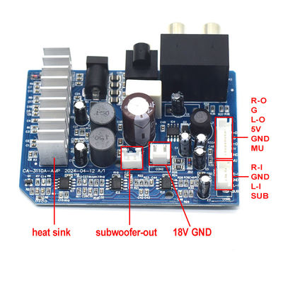 TPA3110 Digital Subwoofer Amplifier Board 8-24V 2*15W for 2.0 Channels