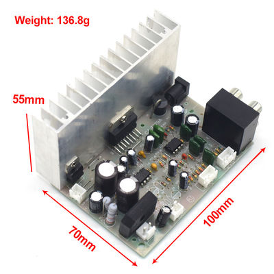Professional Digital Subwoofer Amplifier Board 2*38W AC/DC 12V with TDA7379