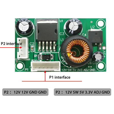 CA-1233 DC Converter Board 12V 5V 3.3V Step Down Power Module with Standard Date Code