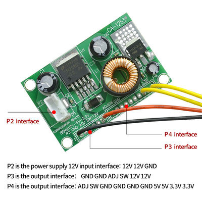 LCD LED TV Voltage Conversion Power Supply 12V to 5V 3.3V DC-DC Step-Down Power Board