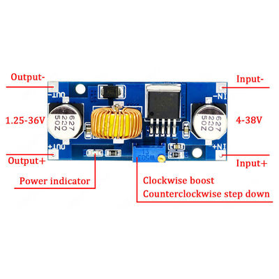 5A DC Boost Converter Module 4-38V Adjustable Step down Power Supply 96% Efficiency Buck Module