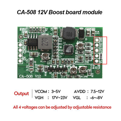 CA-508 LCD LED TCON Board VGL VGH VCOM.AVDD 4 12v Boost Converter Power Supply Module