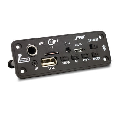 2X3W BT 5.0 Decoder Board with FM Radio and MP3 Player Module for Audio Playback