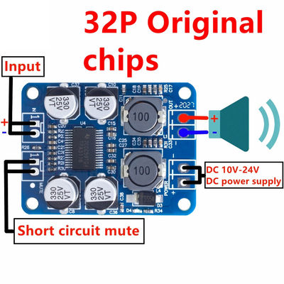 TPA3118 60W 12-24V DC PBTL Mono Class D Amplifier Board for High-Quality Audio Module