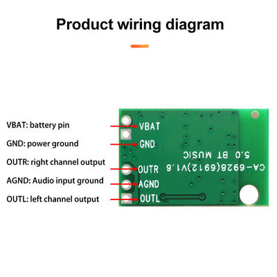 12V DC Power Amplifier Module Board 23*15MM with 3 Channels (2.1) Audio Amplifier