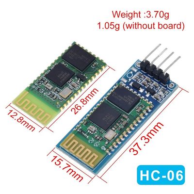 Wireless Bluetooth Module HC-05 HC-06 RF Transceiver with 2.4G Frequency 3.3V TTL Level and 10 Meter Range UART Converter