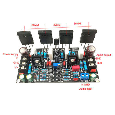200W Mono Power Amplifier Board with 1943 + 5200 Toshiba Pair Tube and Wide Power Supply Range (20V-90V)