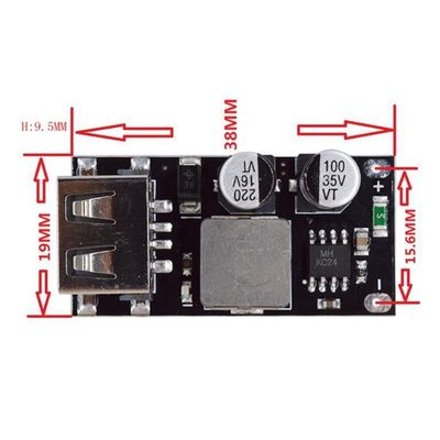 Fast Charging Circuit Board Power Supply Module 24V to USB QC3.0 QC2.0 Converter