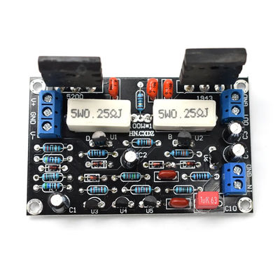 100W DC 35V C1-001 Mono Channel HIFI Audio Amplifier Board with 2SC5200 2SA1943 Tubes