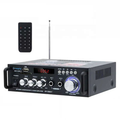 Wireless BT 2.0Stereo Audio Amplifier LDZS AV-298BT for Car Amplificadores and KTV Home
