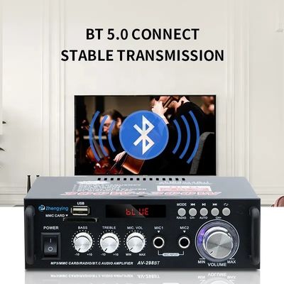 Wireless BT 2.0Stereo Audio Amplifier LDZS AV-298BT for Car Amplificadores and KTV Home