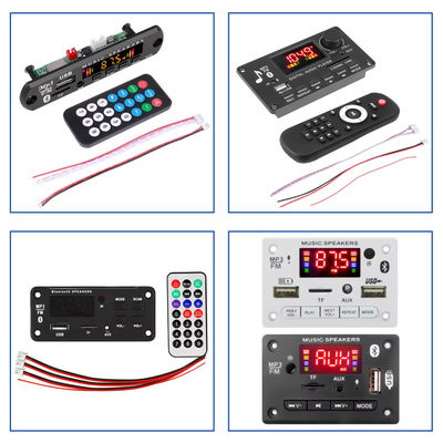 10W 20W Power Bluetooth Compatible Rechargeable Lithium Battery Amplifier Board with MP3 Player and Microphone