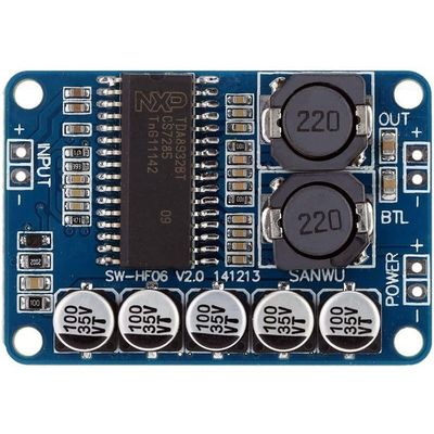35W Digital Power Amplifier Module TDA8932 Blue Audio Board for Working Voltage DC 10-30V