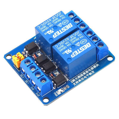 2 Channel Relay Module with Dual Optocoupler Isolation 3.3V 5V 12V 24V Power Supply Module