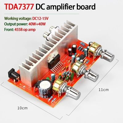 TDA7377 40W*2 DC12V Car DIY Stereo Amplifier Module for Electronic Projects