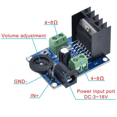 TDA7266 Audio Amplifier Board 2 Channels Stereo Amplifier Module 15W+15W for HIFI Speaker Expansion