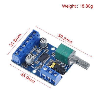 30Wx2 High Power Stereo Digital Amplifier Board with 12V/24V Power Supply for DIY Audio Projects