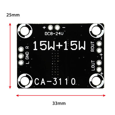 2x15W Stereo Class D Class 8-24V High Power TPA3110 Amplifier Audio Board Private Mold