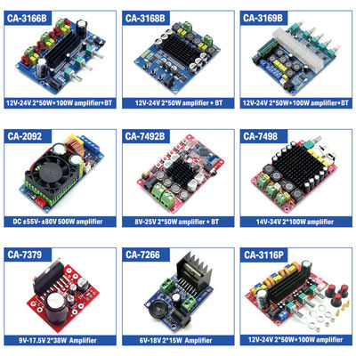TPA3116D2 Audio Module 2.1 Channel Class D Power Amplifier Board with 200W Output Power and DC12-24V Wide Voltage