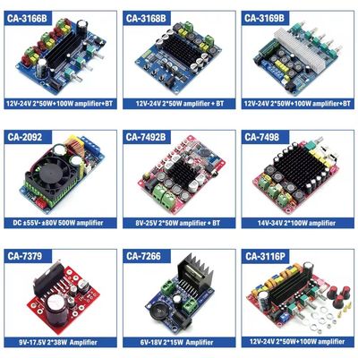 TPA3116D2 Digital Power Amplifier Board with 100W Subwoofer BT 5.0 and 2*50W+100W Output