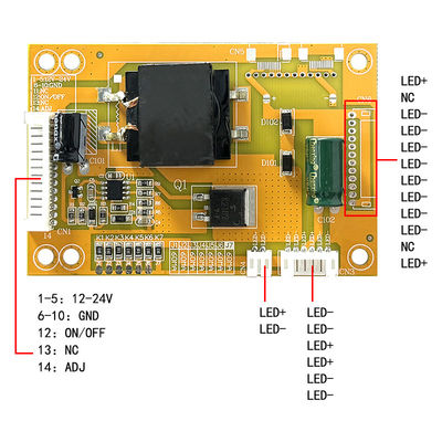 CA-399 LED Backlight Driver Board 100*70mm Default Input 200ma