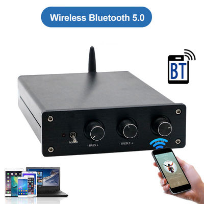 100W*2+200W Home Audio Power Amplifier with Bluetooth 5.0 and 2.1 Channel Mini HiFi Stereo Class D Digital Amp