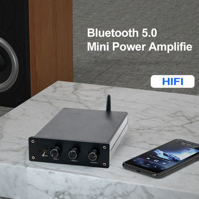 100W*2+200W Home Audio Power Amplifier with Bluetooth 5.0 and 2.1 Channel Mini HiFi Stereo Class D Digital Amp
