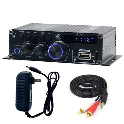 Hifi Stereo Audio Power Amplifier 120W Dual Channel Power Amp Independent Control Equalizer Home Digital Amplifiers