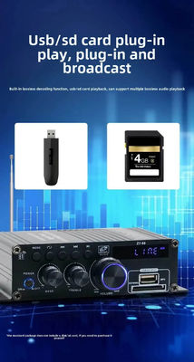 Hifi Stereo Audio Power Amplifier 120W Dual Channel Power Amp Independent Control Equalizer Home Digital Amplifiers