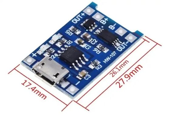 TP4056 1A lithium battery charging board 18650 charger module with charging protection