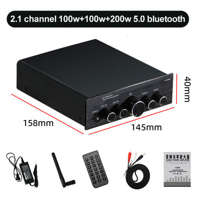2.1 Channel 100W Output Power Wireless Bluetooth Digital Audio HIFI Power Amplifier for Home Audio