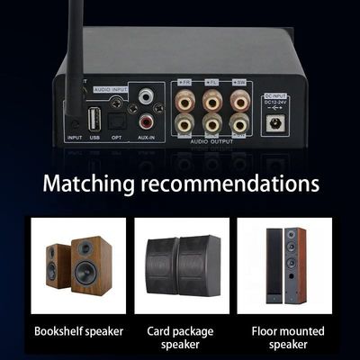 2.1 Channel 100W Output Power Wireless Bluetooth Digital Audio HIFI Power Amplifier for Home Audio