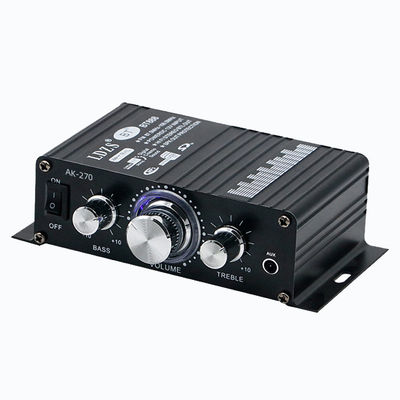 AK-270 12V Small Power Bluetooth Audio Amplifier 2.0 Channel Output HIFI Mini Power Amplifier for Home Theater Sound System