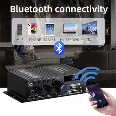 AK-380 2.0 Channel Bluetooth v5.0 Audio Amplifier with 100-300W Output Power for Home Theater